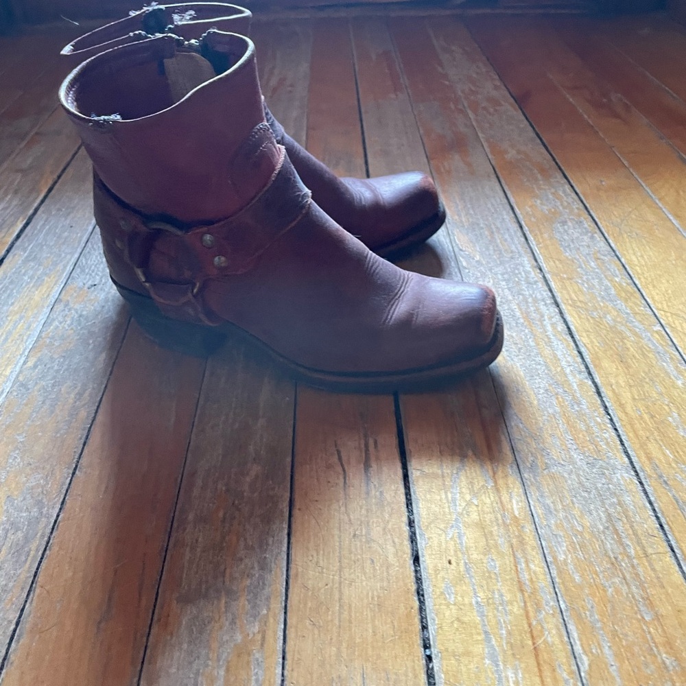 Frye Rustic Red Leather Boots